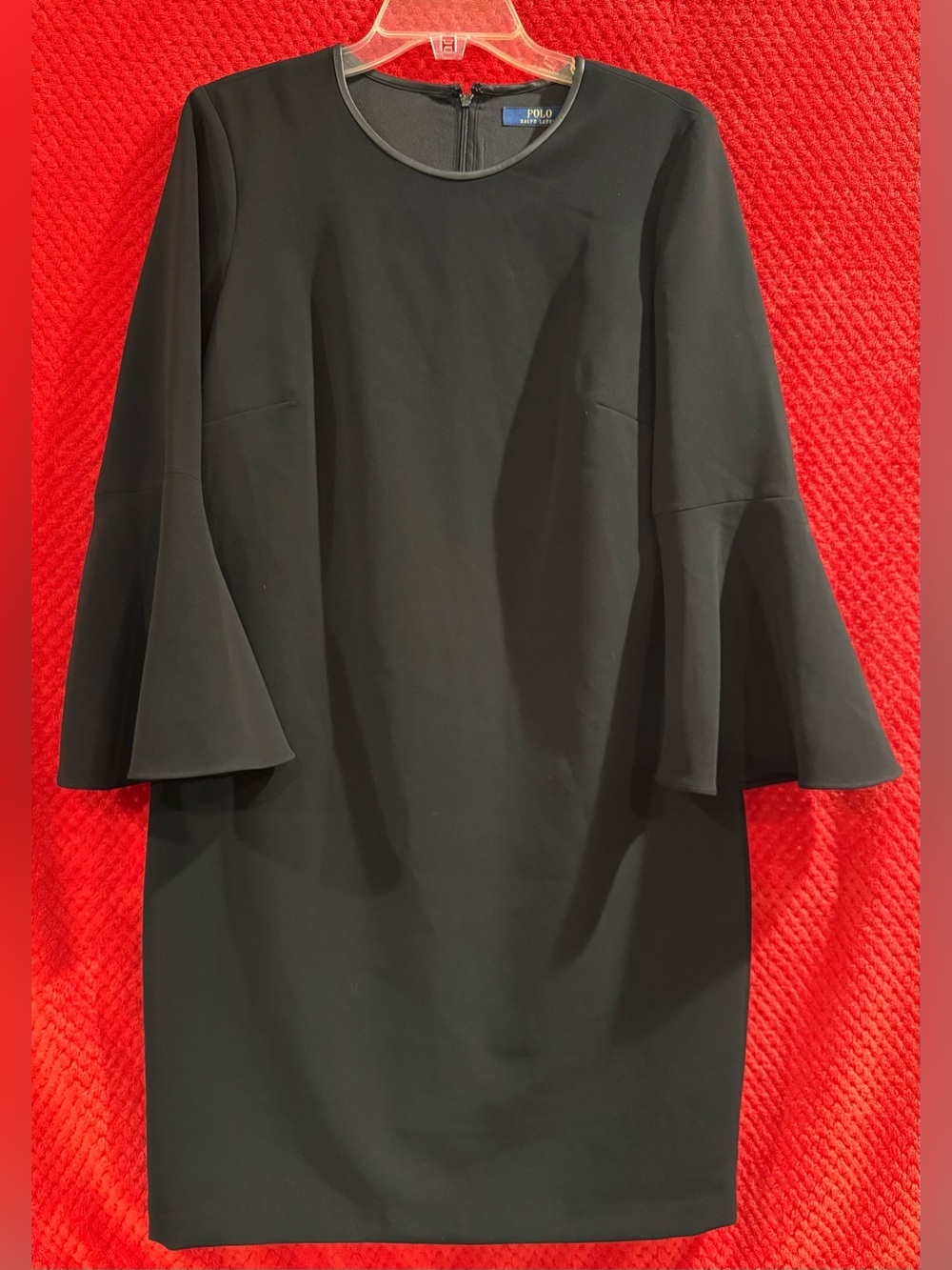 Polo by Ralph Lauren Black Bell-Sleeve Midi Dress